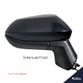 Spieg Passenger Side Mirror Replacement For Toyota Corolla 2020-2023 Power Adjusted Non-heated Black Ptm Cover 3 Pin Right