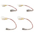 4pcs Car Door Speaker Wiring Harness Adapter Connector Plug Wires Fit For Mitsubishi 2002-2017 Lancer Evolution 2000-2012 