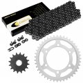 Caltric Black Drive Chain And Sprocket Kit For Suzuki Gsx-r600 2011-2018