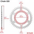 Caltric Black Drive Chain And Sprocket Kit Compatible With Suzuki Gsx-r600 2011-2018