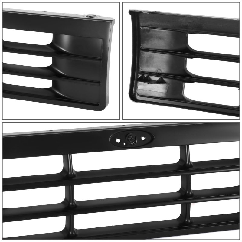 Fo1200182 Factory Style Front Bumper Grill Grille Assembly For Ford Ranger 1989-1992 Textured Black