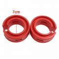 Uxcell Type-d Red Universal Car Auto Rubber Shock Absorber Spring Bumper Buffer Power Cushion 2pcs