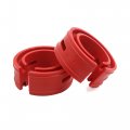 Uxcell Type-d Red Universal Car Auto Rubber Shock Absorber Spring Bumper Buffer Power Cushion 2pcs