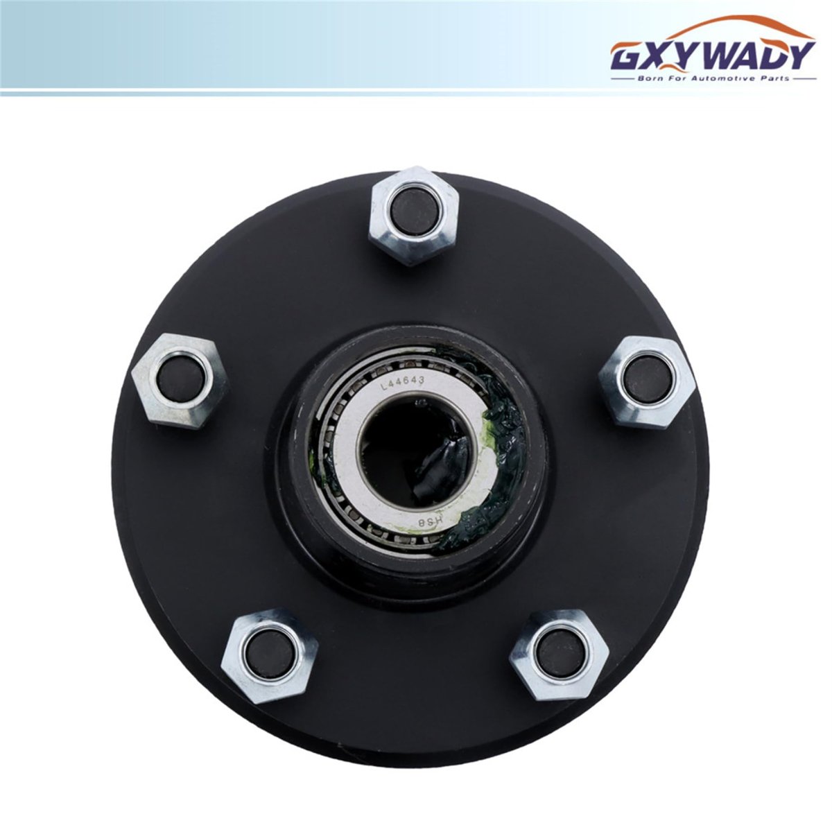 5 On 4 In Trailer Hub Kit With Bearing Replacement For 2000 Lbs 1 Spindle Pre Assembled Axle Seat Set