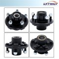 5 On 4 In Trailer Hub Kit With Bearing Replacement For 2000 Lbs 1 Spindle Pre Assembled Axle Seat Set