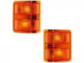 Door Mirror Turn Signal Light 2 Piece Towing Amber Lens Compatible With 1999-2016 Ford F-250 Super Duty 