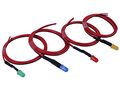 10 X Prewired Leds Diffused 5 Mm Blue Led 
