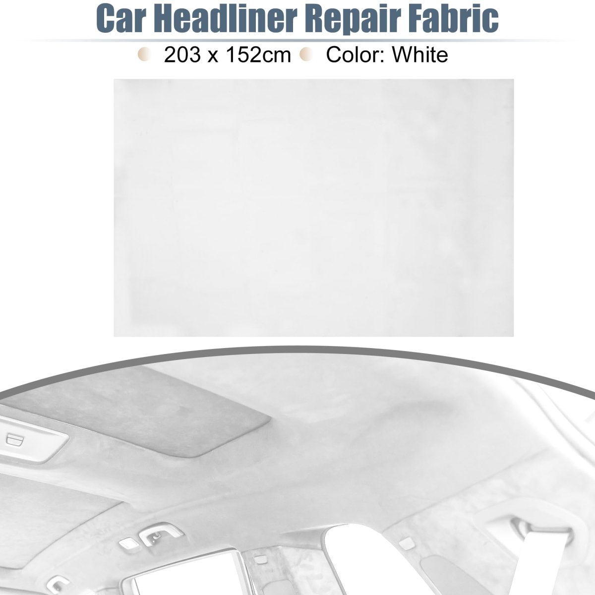 Suede Headliner Fabric 80 Length X 60 Width Foam Backed For Car Truck Rv Suv Interior Trim Protect Aging Broken Faded Diy