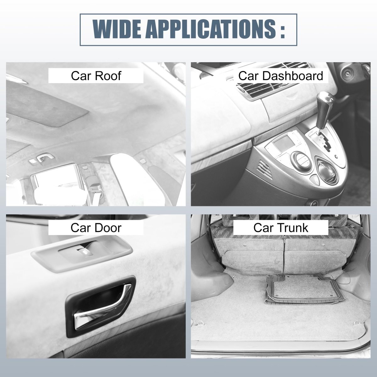 Suede Headliner Fabric 80 Length X 60 Width Foam Backed For Car Truck Rv Suv Interior Trim Protect Aging Broken Faded Diy
