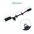 Uxcell 1 Set 12mm Metal Motorcycle Kickstand Front Foot Pegs Pedal Leverrest Footpeg Foot Rest Peg Black For Zj125 Cg125