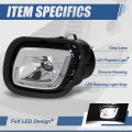 Auto Dynasty Full Led 3d Projector Drl Front Bumper Driving Fog Light Lamps Compatible With Freightliner Cascadia 2008-2017