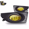Yellow Lens Fog Light Bumper Lamps Pair W Wiring Kit For 2005-2007 Acura Rsx