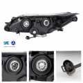 Akkon Fit 2013 2014 2015 Toyota Avalon 13-15 Oe Style Headlights Black Housing Assembly Headlamp Passenger Right Side