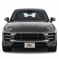 Fastasticdeals Metal Insert License Plate Frame Ukrainian Flag With Trident Ensign Weatherproof Car Accessories Black 4 Holes