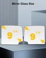 Ocpty Towing Mirror Glass Fit For 1988-1998 Chevy For Gmc C1500 K1500 1988-2000 C2500 K2500 K3500 Manual Adjustmet Left And