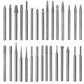 30 Diamond Burs Set 3 17mm Shank 180 Grit 