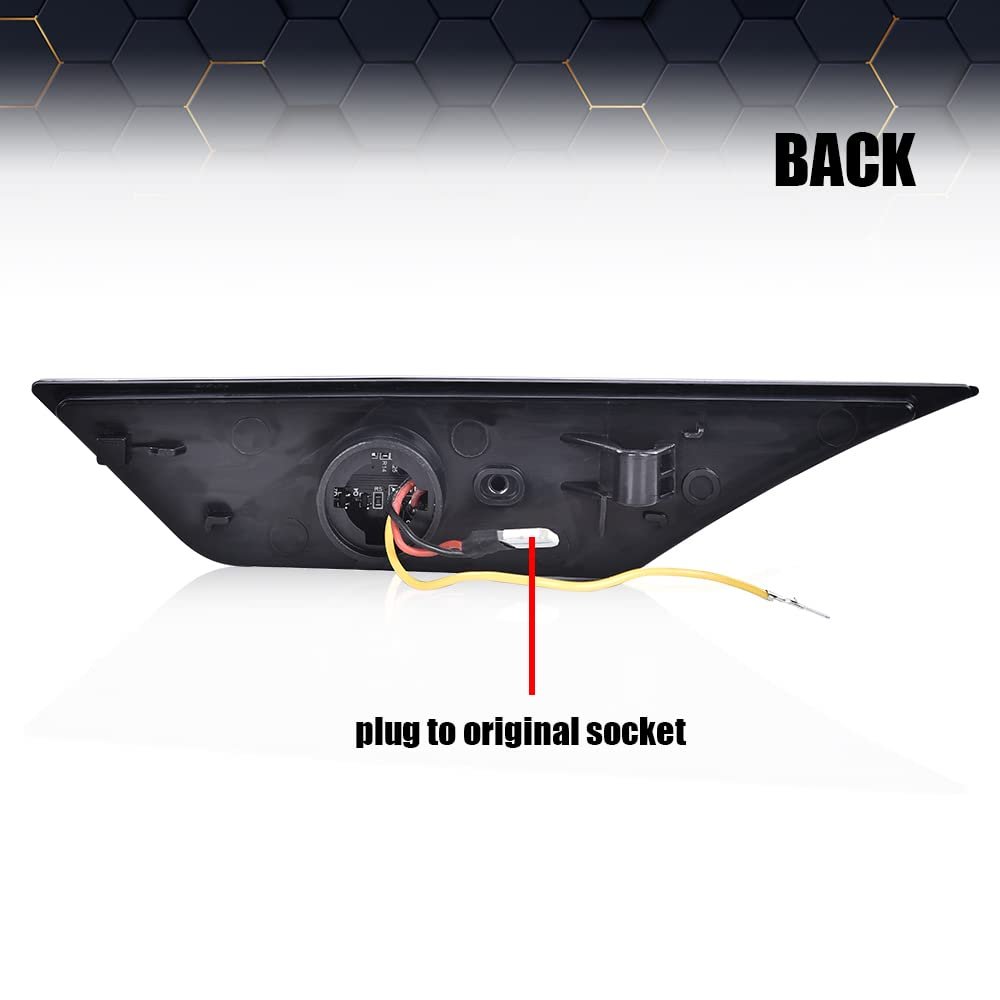 Led Side Marker Lights Switchback Signal Lamp For Honda Civic 2016 2021 Clear Lens 33850tbaa02 33850tbaa01 33800tbaa02 Front