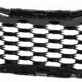 Ki1200191 Factory Style Front Bumper Grill Grille Assembly With Chrome Frame Compatible Forte 4-door 2017-2018 Painted Black