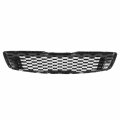 Ki1200191 Factory Style Front Bumper Grill Grille Assembly With Chrome Frame Compatible Forte 4-door 2017-2018 Painted Black