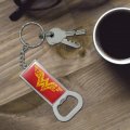 Graphics More Wonder Woman Icons Logo Keychain Rectangle Chrome Plated Metal Bottle Cap Opener