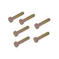 Hex Bolts 6 Pieces M8 1 25 By 40mm Alloy Steel Yellow Zinc Class 10 9 Bolt Grade Head Drive Medium Thread Metric Fasteners 