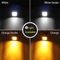 Auxtings 2 Pcs 5 Inch 72w Led Strobe Light Bar White Amber Flash Triple Row 5500lm Flood Spot Combo Off Road Lights