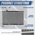 Dpi 2954 Factory Style 1-row Cooling Radiator Compatible With Honda Cr-v Japan Model 2007-2009 Aluminum Core