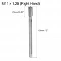 Uxcell Metric Thread Tap M11 X 1 25 H2 130mm Extra Long Straight Flute Screw Milling Machine Taps Threading Tapping Repair Tool
