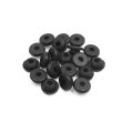 20pcs 6mm Hole Diameter Black Rubber Shock Absorber Bushings Universal For Motorcycle 