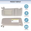 Ocpty Left Driver Side Beige Sun Visor With Sunroof Fit For 2006 2007 2008 2009 2010 2011 Toyota Camry 74320-06800-e0