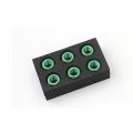 Autobahn88 Motorcycle Sprocket Nut Dress-up Kit Compatible With Kawasaki Gpz750 Turbo All Years Green Set Of 6