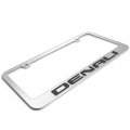 Ipick Image Made For Gmc Denali 3d Embossed Letters On Mirror Chrome Metal License Plate Frame