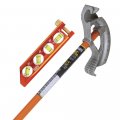 Accu-bend 3 4 In Emt Conduit Bender Set With Angle Setter And Magnetic Level Tool 2 Piece 80148 
