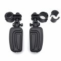 Httmt- Black Airflow Footpeg 1 25 25mm 32mm Compatible With Softail Dyna Glide Road King Sports P N Mt216-049 216-089-bk