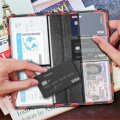 Jeocody Galaxy Car Registration And Insurance Card Holder Glove Compartment Organizer Vehicle Box Automobile Documents