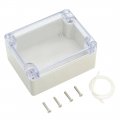 Abs Plastic Junction Box Ip65 Waterproof Electrical Enclosure Grey With Clear Pc Cover 4 53 In X 3 54 2 16 