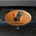 Rooster Of Awesomeness Chicken Oval Tow Trailer Hitch Cover Plug Insert