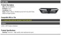 Marketplace Auto Parts Front Grille Assembly Primed Black With Silver Trim Compatible 2018-2019 Subaru Outback
