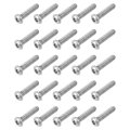 25pcs 6-32 X 5 8 Torx Security Machine Screws 304 Stainless Steel Button Head Bolt Tamper Resistant For Anti-theft Proof Silver 