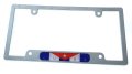 Cuba Cuban Flag Car License Plate Frame Plastic Chrome Plated Tag Holder Cp08