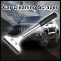 Uxcell Black Plastic Coated Handle Metal Blade Car Cleaning Ice Snow Scraper