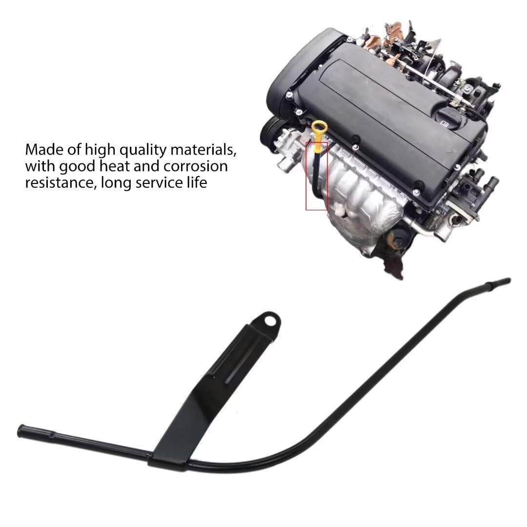 Black Engine Oil Dipstick Tube 12563918 For 2008 Chevrolet Silverado 2500 Hd V8 4 6 0l 5967cc Mounting Bolt Between Cylinders 4