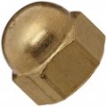 Brass Acorn Nut Grade 2 Right Hand Threads 6-32 Pack Of 50 