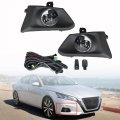 2-pack Fog Lights Lamps Assembly With Bulbs Switch Wiring Kit Left Right Side Replacement For 2019-2020 Nissan Altima 