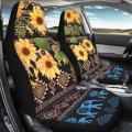 Xyzcando Car Front Seat Covers Universal Fit Washable Auto Interiors Only Tribal Aztec Cover With Cow Print Set Of 2 Vehicle