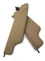 Autoguru Sunvisors Cover Skin Pvc Leather Made For Ford F150 1997-1999 Beige Tan 