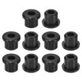 28pcs Rubber Grommets 10mm Drill Hole 6mm Id Top Hat Grommet Black Silicone Plug Gasket For Wiring Automotive 
