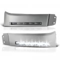Led Strip Drl Front Bumper Light Driving Lamp Silver Panel For 2007-2013 Toyota Tundra 2008-2017 Sequoia Power Switch Universal 