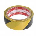 Aexit 35mm X Electrical Equipment 17m Pvc Striped Floor Boundary Marking Warning Tap Black Yellow 2pcs
