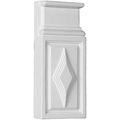 Ekena Millwork Pb04x10x01di 3 8 Inch W X 9 5 H 1 4 P Diamond Plinth Block White 
